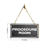 Procedure Room 5x10 Hanging Plus Wall or Door Sign | Office Decor