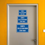 Classic Framed Plus Sample Collection Room Staff Only Door or Wall Sign | Medical Specialism Rooms