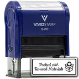 All Quality Packed With Re-used Materials Self-Inking Rubber Stamp | Business and Packaging Stamps
