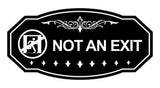 Victorian NOT an EXIT (Running Man) Wall or Door Sign