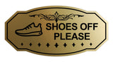 Victorian Shoes Off Please (Sneaker) Wall or Door Sign