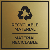 Signs ByLITA Square Recyclable Material Door or Wall Sign | Spanish Bilingual Business And Office Signs