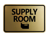 Classic Framed Supply Room Wall or Door Sign