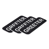Greeter 1 x 3" Name Tag, (3 Pack)