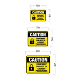 Classic Framed Plus Caution: Equipment Subject to Lockout Procedures Door or Wall Sign | Miscellaneous Warning Signs - Industrial & Construction