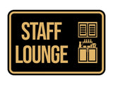 Classic Framed Staff Lounge Wall or Door Sign