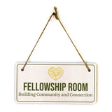 Signs ByLITA Place of Worship Room Signs 5x10 Hanging Plus Wall or Door Sign