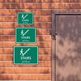 Classic Framed Plus Stairs - سلالم Door or Wall Sign | Bilingual General Signs - Arabic