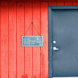 Close Dumpster After Use 5x10 Hanging Plus Wall or Door Sign | Rustic Twine | Workplace Safety Signage