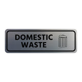 Signs ByLITA Standard Domestic Waste Door or Wall Sign Durable ABS Plastic | Laser Engraved | Easy Installation | Elegant Design