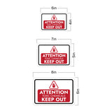 Classic Framed Plus Attention Toxic Chemicals Keep Out Door or Wall Sign | Workplace Health and Safety Warning Signage