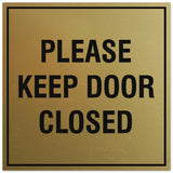 Signs ByLITA Square Please Keep Door Closed Sign - Easy Installation | Durable Material