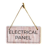Rooms & Spaces | Rustic Red Wood 5 x 10" Hanging Signs