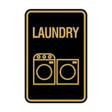 Signs ByLITA Portrait Round Laundry Wall or Door Sign