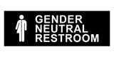 Basic Gender Neutral Restroom Wall or Door Sign