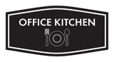 Signs ByLITA Fancy Office Kitchen Vector Sign - Kitchen Signs | Durable Material | Easy Installation Wall or Door Sign