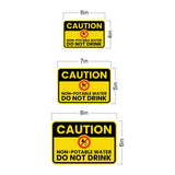 Classic Framed Plus Caution: Non-Potable Water – Do Not Drink Door or Wall Sign | Miscellaneous Warning Signs - Industrial & Construction