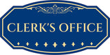 Victorian Plus Clerk's Office Wall or Door Sign | Legal and Courtroom Decoration
