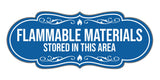 Signs ByLITA Designer Flammable Materials Stored in this Area Wall or Door Sign