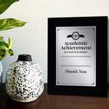 Signs ByLITA Academic Achievement Recognition Customizable Black Frame Award Wooden Plaque Award with Easel Stand