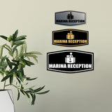 Fancy Marina Reception Wall or Door Sign