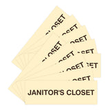 Basic Janitor's Closet Door/Wall Sign (Multipack)