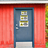 Classic Framed Plus Reminder Open Slowly May Cause Injury Door or Wall Sign | Office Housekeeping Signage