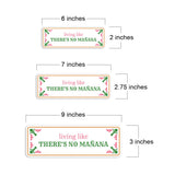 Standard Plus Living Like There's No mañana Door or Wall Sign | Funny Spanish Signs For Stores & Businesses