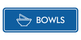 Signs ByLITA Standard Bowls Door or Wall Sign Easy Installation | Durable Construction | Kitchen Essentials | Hygiene | AirBnB Signs