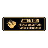Standard Attention Please Wash Your Hands Sign