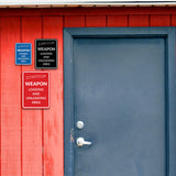 Signs ByLITA Portrait Round Weapon Loading And Unloading Area Door or Wall Sign | Gun Range Safety Warning Signs