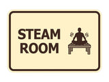 Signs ByLITA Classic Framed Steam Room Wall or Door Sign
