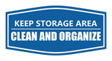 Signs ByLITA Fancy Keep Storage Area Clean and Organized Durable ABS Plastic Laser Engraved Easy Installation Elegant Design Wall or Door Sign