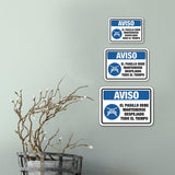 Classic Framed Plus Aviso El Pasillo Debe Mantenerse Despejado Todo El Tiempo Door or Wall Sign | Spanish Business Signage