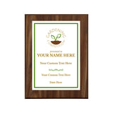 Gardening Competition Customizable Award Plaque | Easel Mount Option | Achievement and Recognition Personalizable Plaques