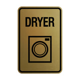 Signs ByLITA Portrait Round Dryer Wall or Door Sign
