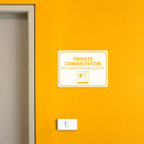 Classic Framed Plus Private Consultation – No Unauthorized Access Door or Wall Sign | Hygiene and Safety Signage