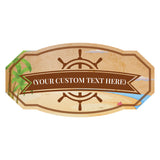 Victorian Custom Plus Boat (Beach) Door or Wall Sign | Easy Installation | Family & Business Signage