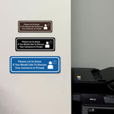 Signs ByLITA Standard Please Let Us Know If You Would Like To Discuss Your Concerns In Private Door or Wall Sign Durable ABS Plastic | Laser Engraved | Easy Installation | Elegant Design