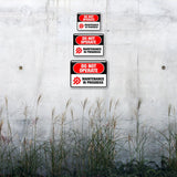 Classic Framed Plus Do Not Operate – Maintenance in Progress Door or Wall Sign | Miscellaneous Warning Signs - Industrial & Construction