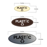 Signs ByLITA Oval Plastic Sign - Laser-Engraved Lettering | Durable ABS Plastic | Vibrant Colors | Powerful Foam Tape