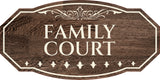 Victorian Plus Family Court Wall or Door Sign | Legal and Courtroom Decoration