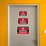 Classic Framed Plus Warning Explosive Gas No Open Flames Door or Wall Sign | Workplace Health and Safety Warning Signage