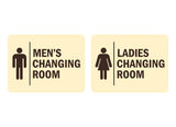 Signs ByLITA Classic Framed Men's Changing Room and Ladies Changing Room 1 Set (2 Pieces) Wall or Door Sign