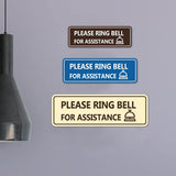 Standard Please Ring Bell for Assistance (Bell) Wall or Door Sign