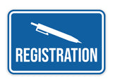 Classic Framed Registration Wall or Door Sign