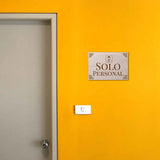 Classic Framed Plus Solo Personal Door or Wall Sign | Spanish - Office Room & Area Signs