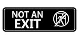 Standard NOT an EXIT (Stick Man) Wall or Door Sign