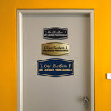 Signs ByLITA Fancy Our Barbers Are Licensed Professionals Easy Installation | Durable Construction | Barbers | Grooming and Styling | Hair Wall or Door Sign
