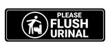 Signs ByLITA Standard Please Flush Urinal Wall or Door Sign